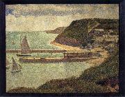 Georges Seurat The Flux of Port en bessin oil painting picture wholesale